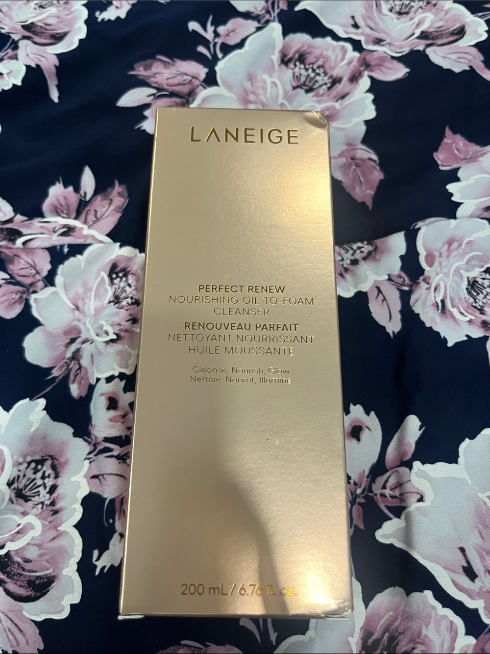 LANEIGE Perfect Renew Nourishing Oil-to-Foam Cleanser - Metallic Gold